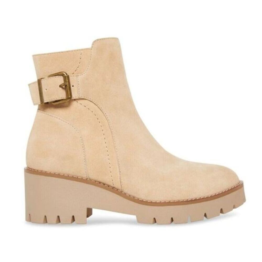 Blondo Women's Darleen Waterproof‎ Bootie Beige Size 6.5M